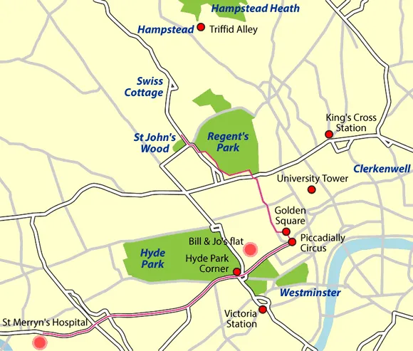 Locations in London