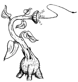 Triffid drawing number 1 by John Wyndham